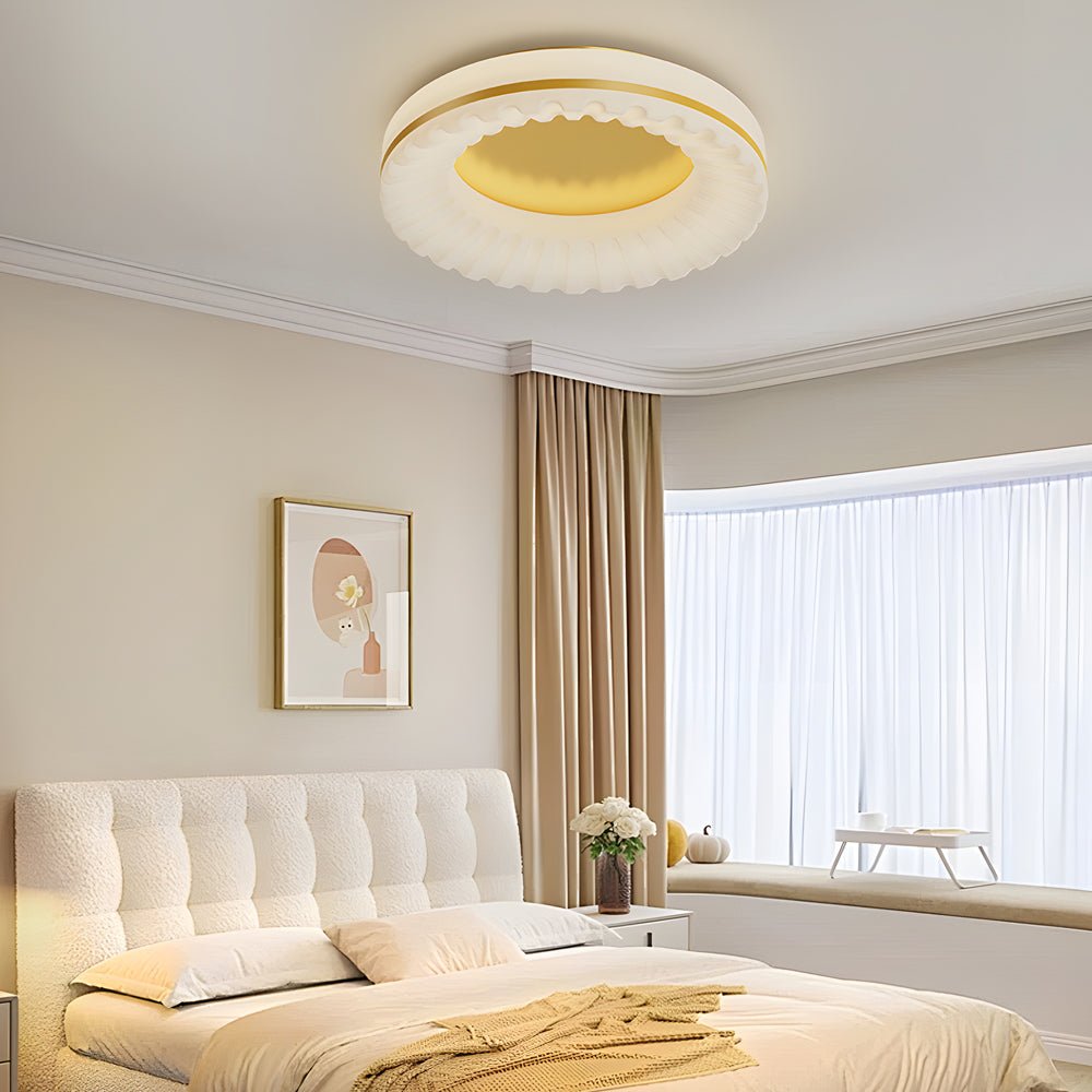 Modern Round Acrylic LED Ceiling Light with 3-Step Dimming