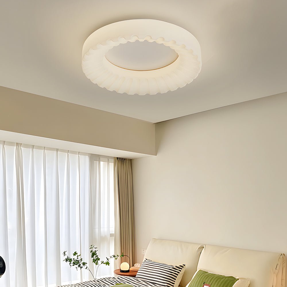 Modern Round Acrylic LED Ceiling Light with 3-Step Dimming