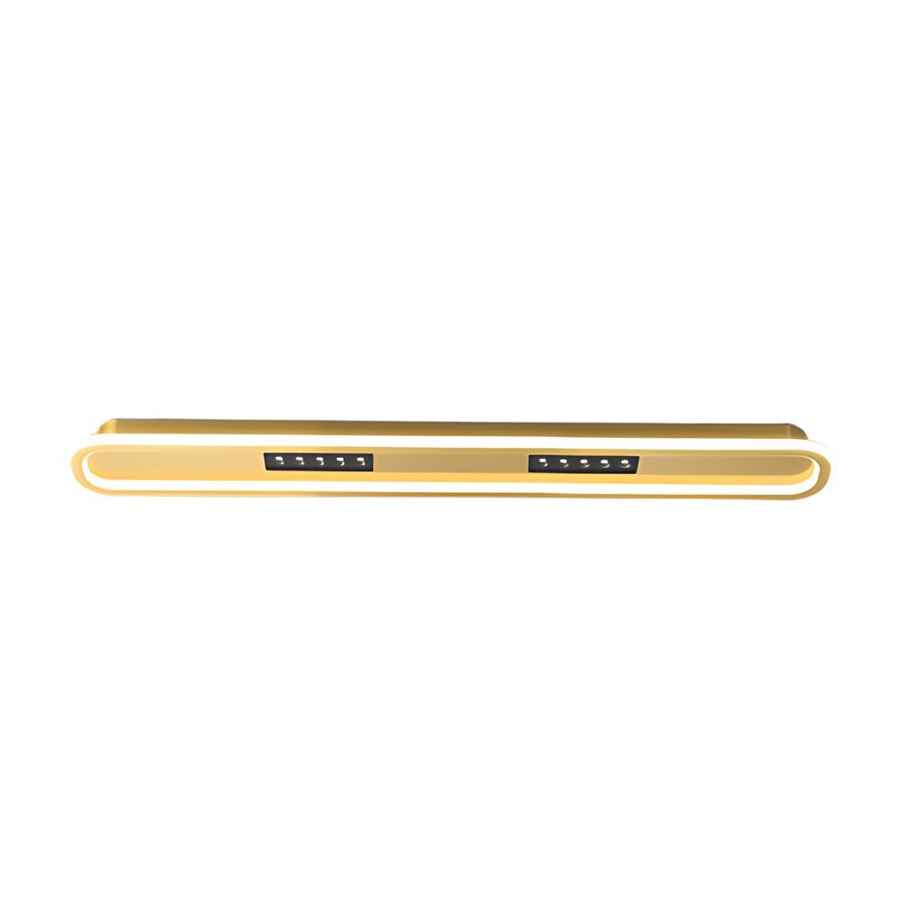 Rounded Rectangular Modern Ceiling Light with 3-Step Dimming