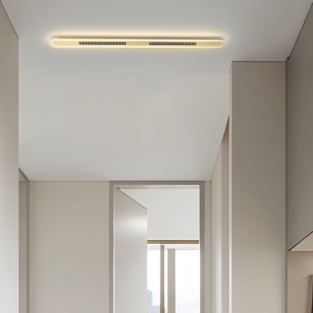 Rounded Rectangular Modern Ceiling Light with 3-Step Dimming