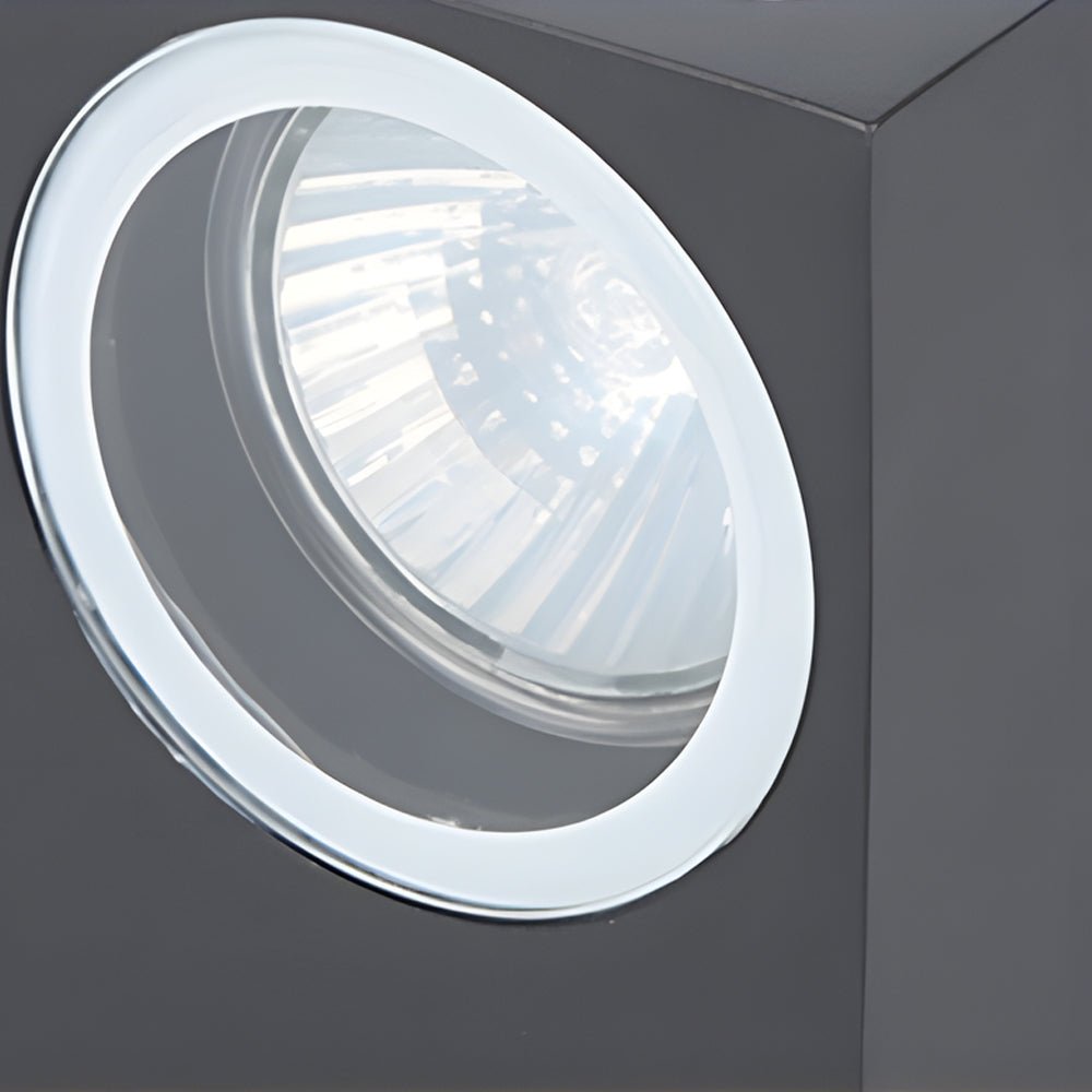 Modern Square Aluminum Outdoor Wall Light - Up Down LED Waterproof