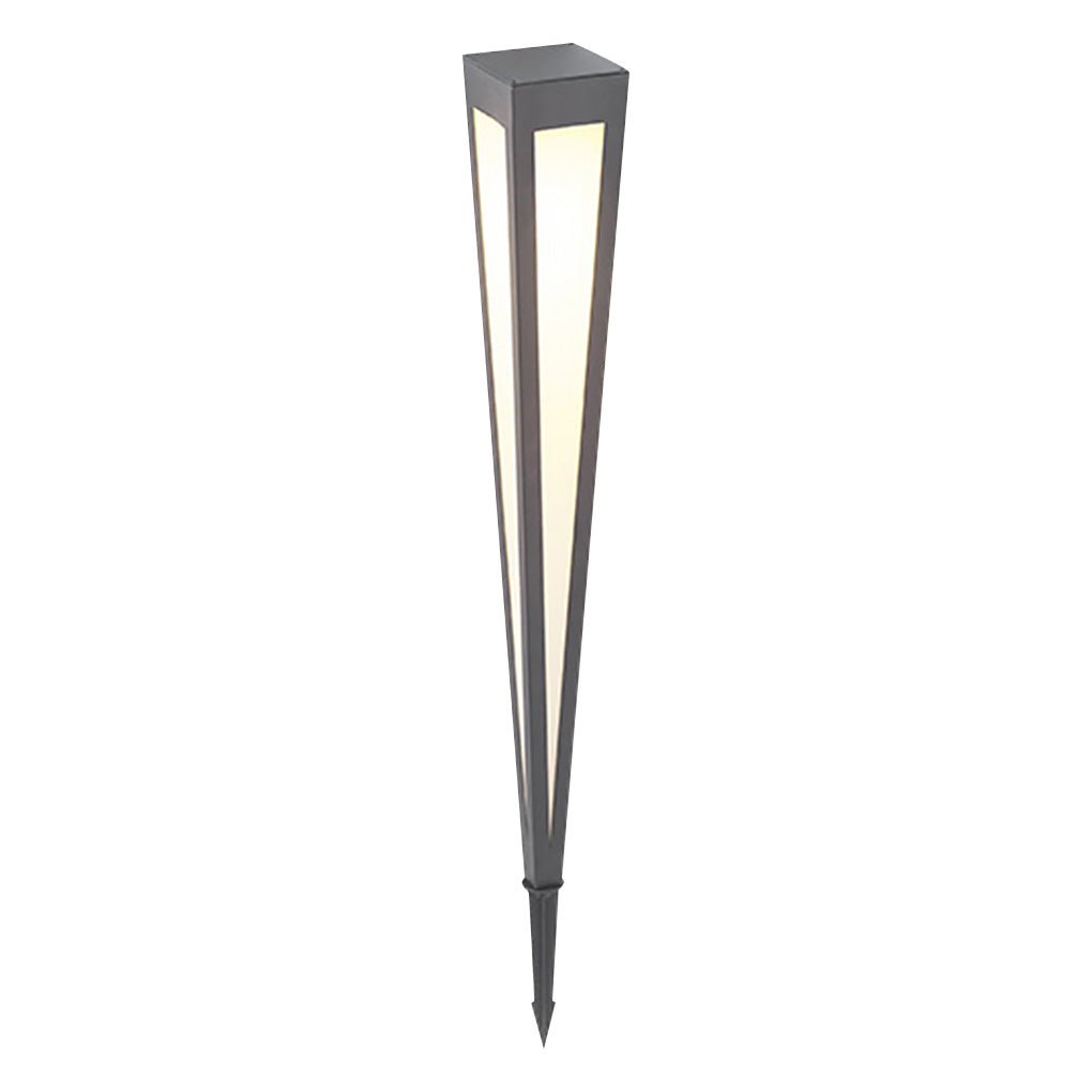 RGB Solar Pathway Light Square Top Aluminum Outdoor Lawn Lighting
