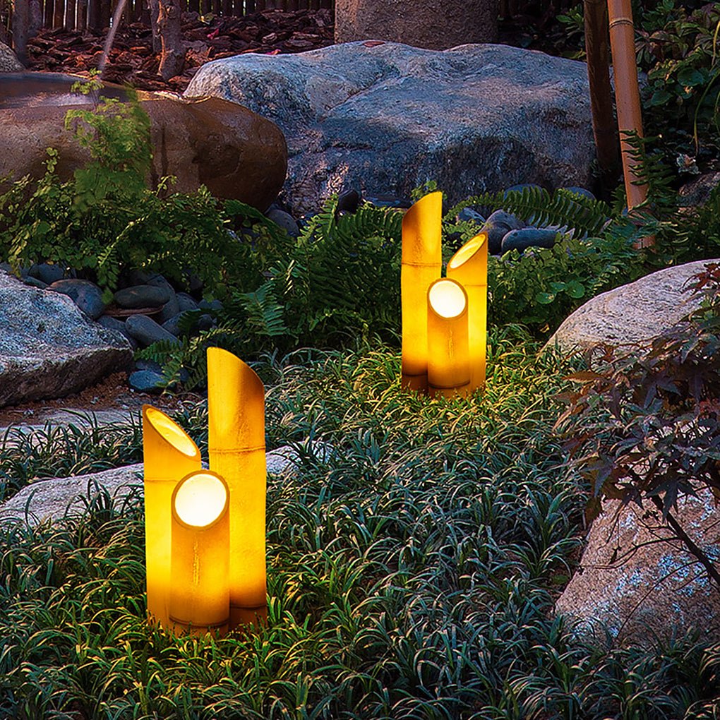 LED Resin Bamboo Outdoor Landscape Light Waterproof Garden Path