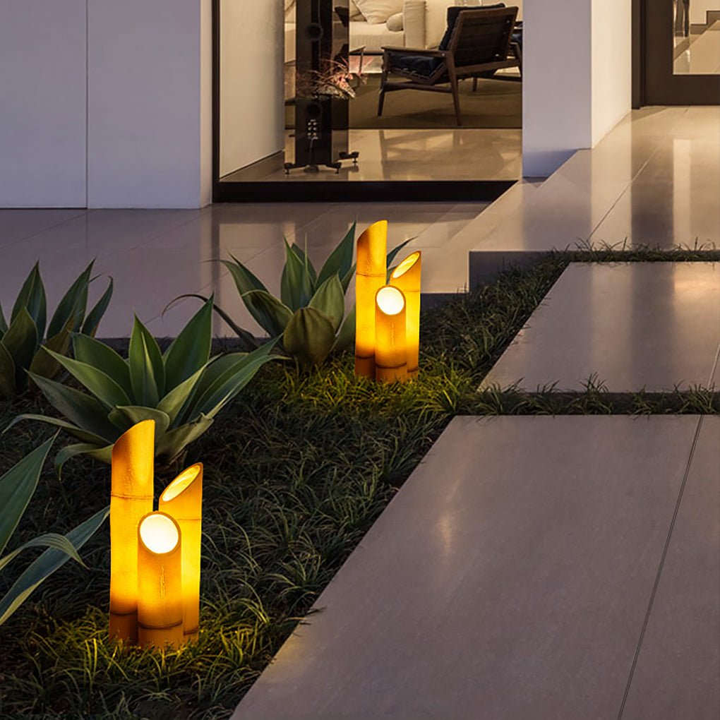 LED Resin Bamboo Outdoor Landscape Light Waterproof Garden Path