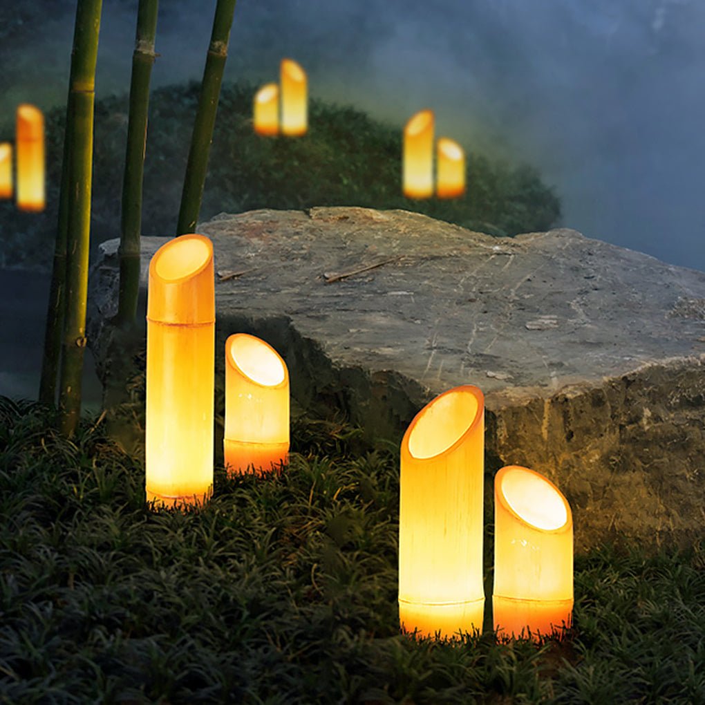 LED Resin Bamboo Outdoor Landscape Light Waterproof Garden Path