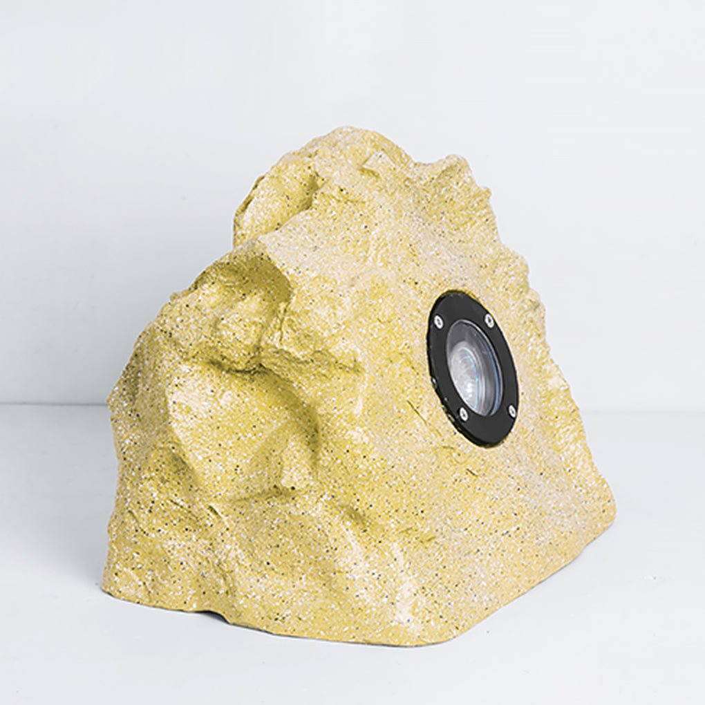 Stone-Inspired Resin LED Garden Light Warm Outdoor Landscape
