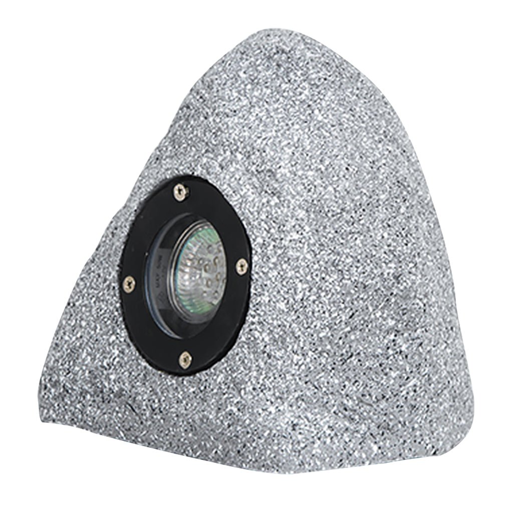 Stone-Inspired Resin LED Garden Light Warm Outdoor Landscape