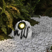 Stone-Inspired Resin LED Garden Light Warm Outdoor Landscape