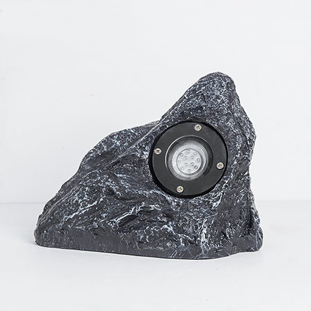 Stone-Inspired Resin LED Garden Light Warm Outdoor Landscape