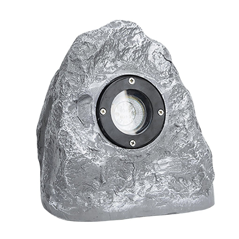 Stone-Inspired Resin LED Garden Light Warm Outdoor Landscape