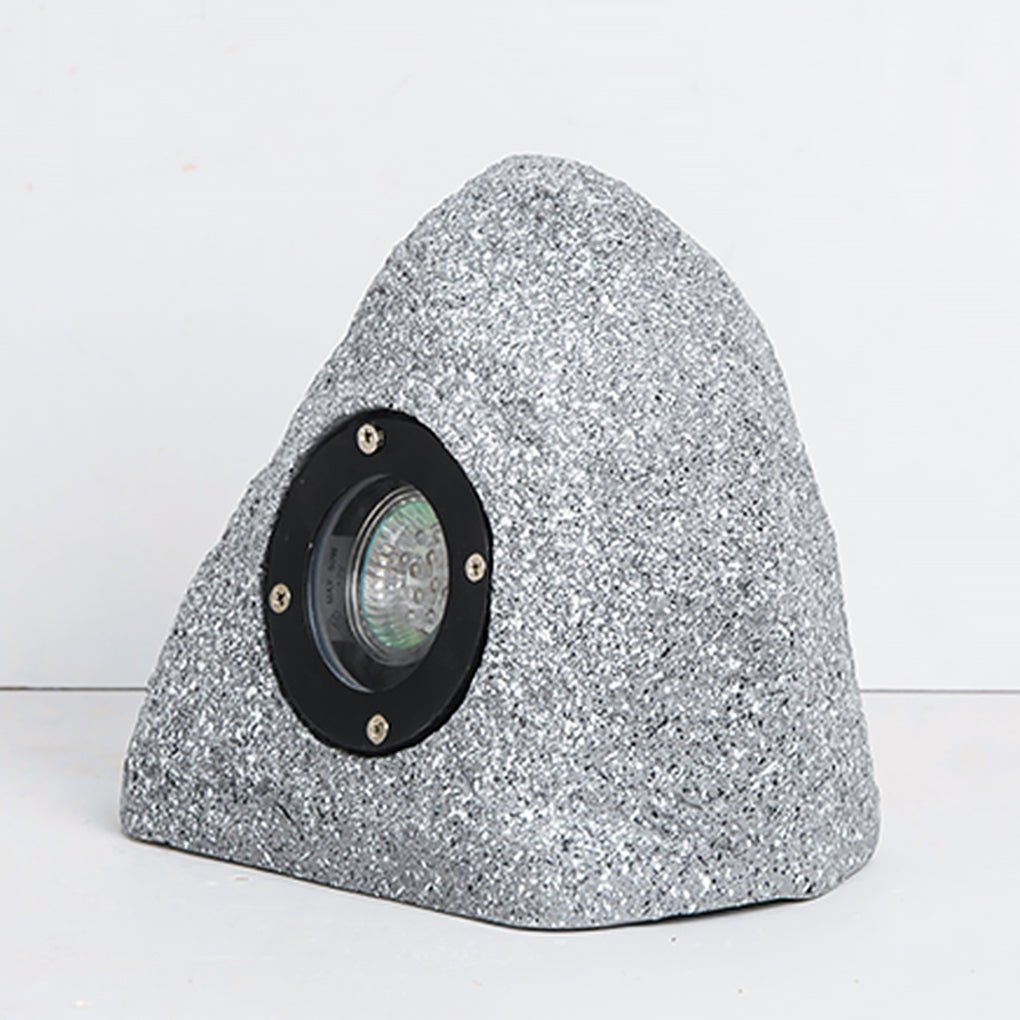 Stone-Inspired Resin LED Garden Light Warm Outdoor Landscape