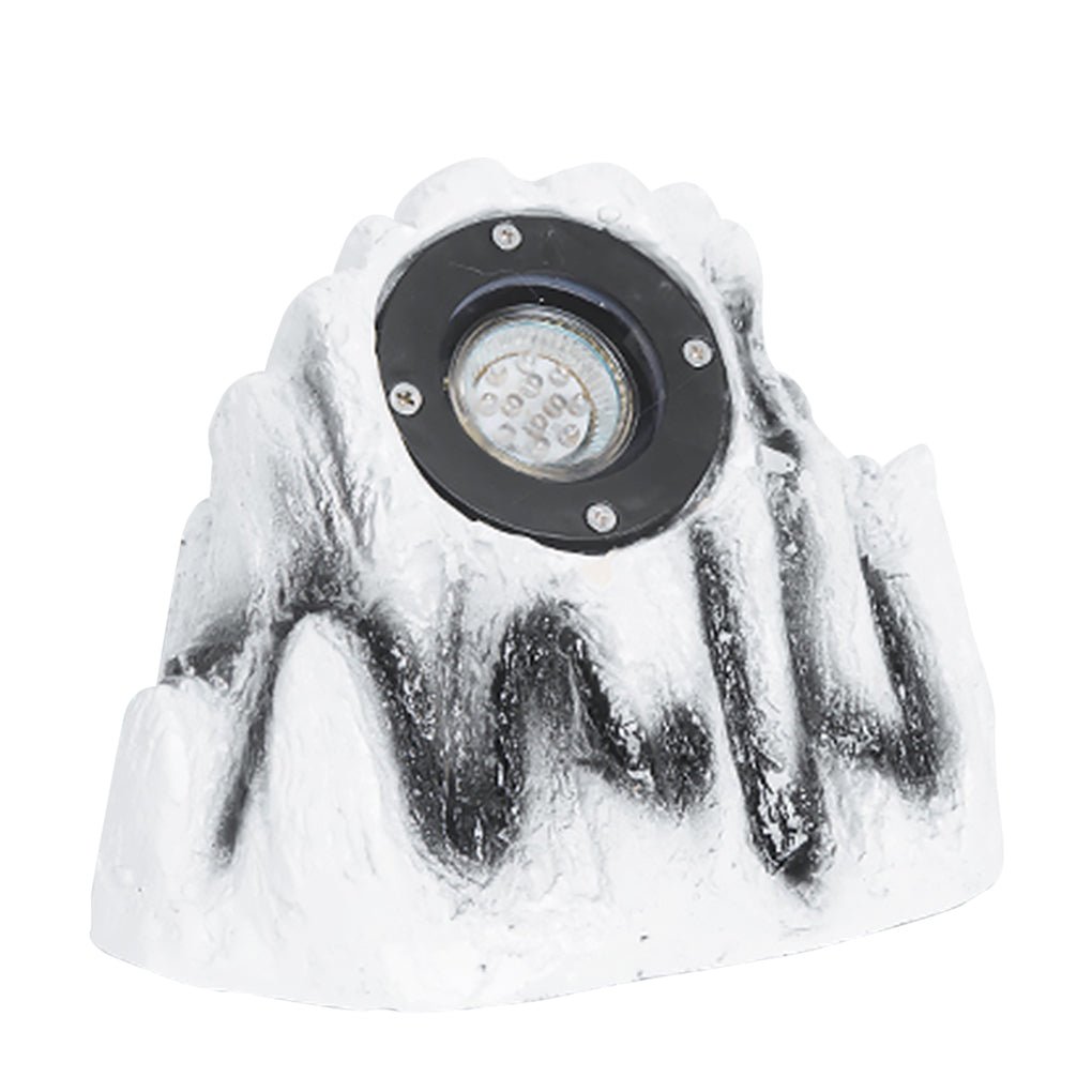 Stone-Inspired Resin LED Garden Light Warm Outdoor Landscape