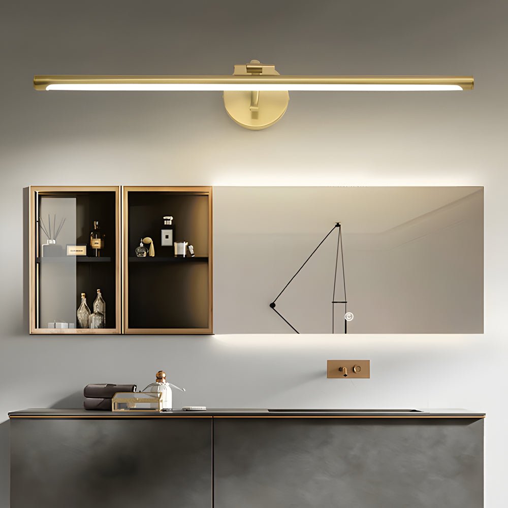 Rotatable Copper LED Bathroom Vanity Light Over Mirror