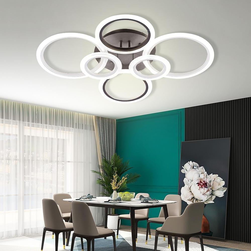 Modern Circular Aluminum Flush Mount LED Ceiling Light