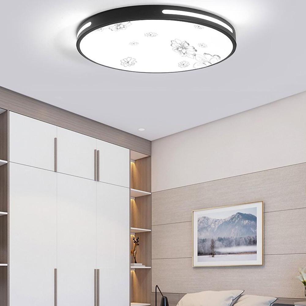 Modern Round Botanical LED Flush Mount Ceiling Light