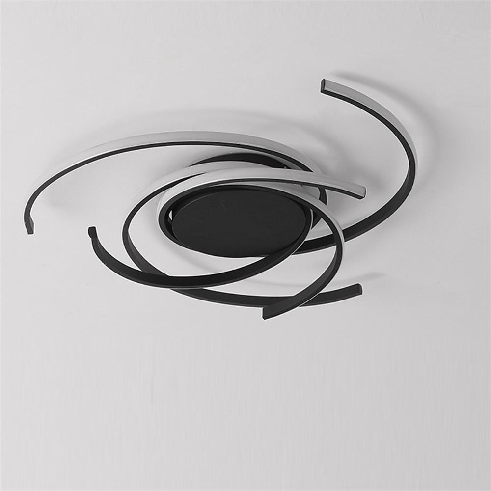 Abstract Curve Dimmable LED Flush Mount Ceiling Light
