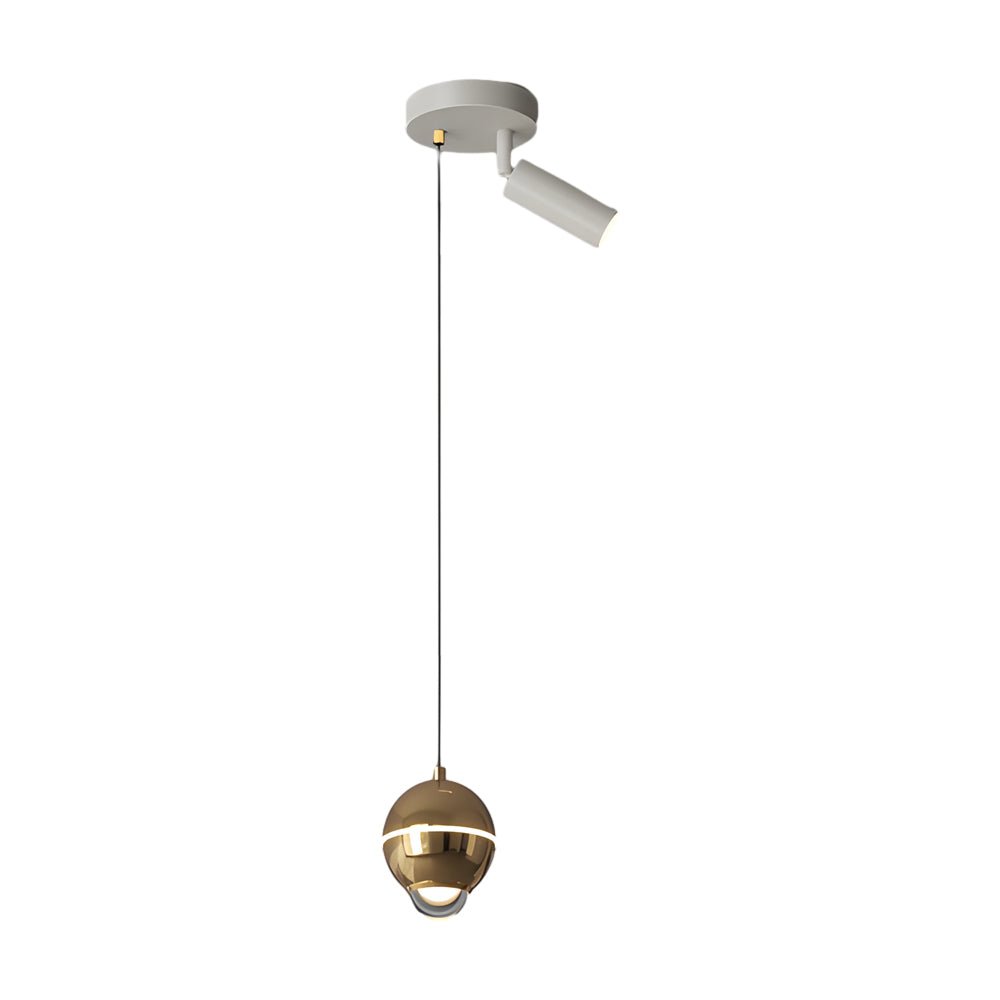 Modern Metal Ball Pendant Light with 3-Step Dimming & Adjustable Cord
