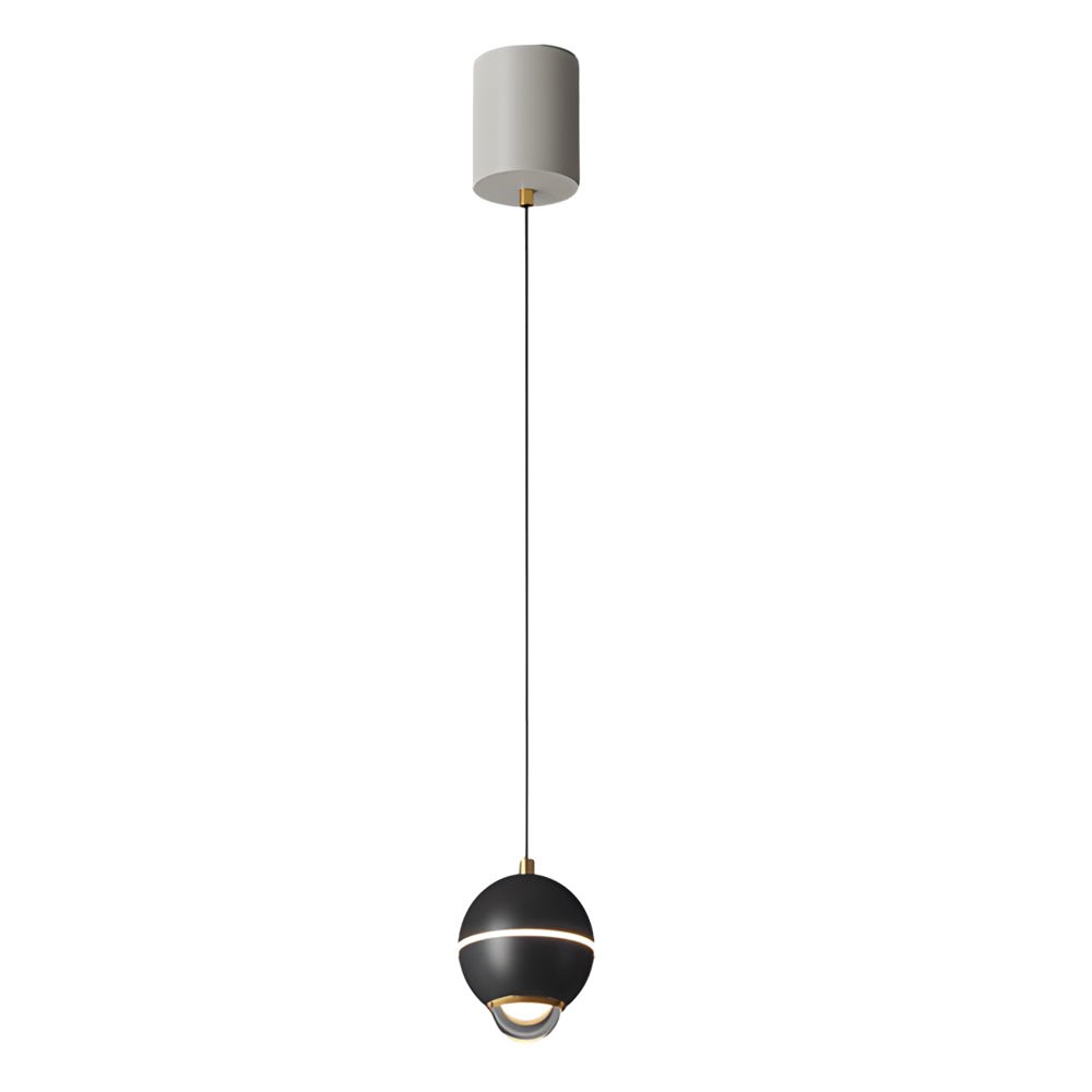 Modern Metal Ball Pendant Light with 3-Step Dimming & Adjustable Cord