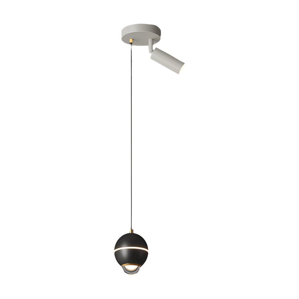 Modern Metal Ball Pendant Light with 3-Step Dimming & Adjustable Cord