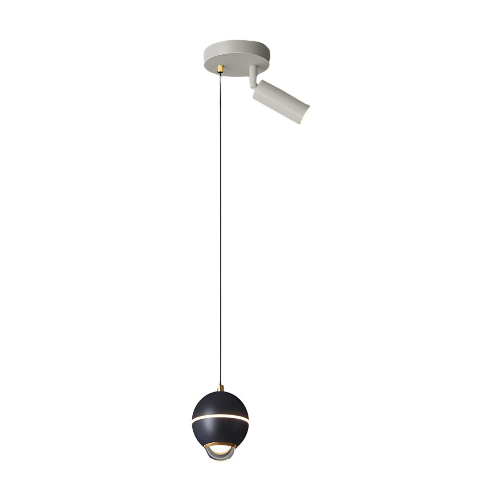 Modern Metal Ball Pendant Light with 3-Step Dimming & Adjustable Cord