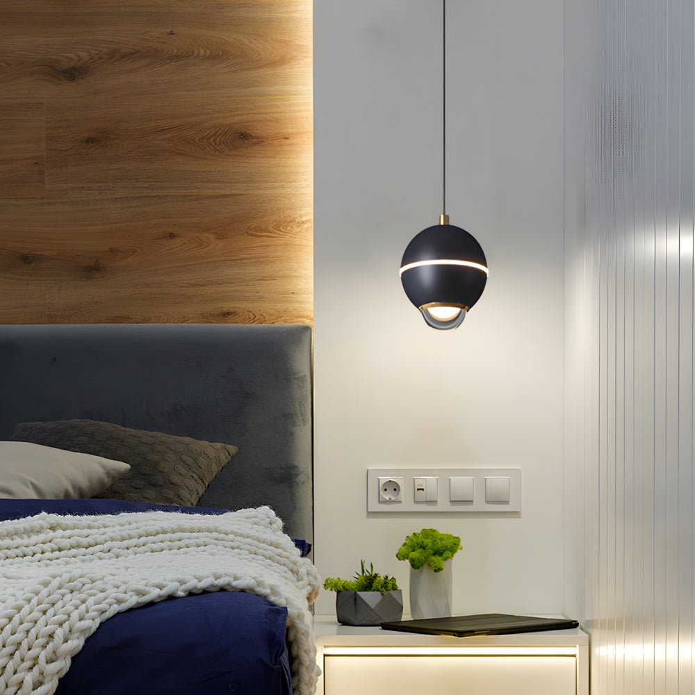 Modern Metal Ball Pendant Light with 3-Step Dimming & Adjustable Cord