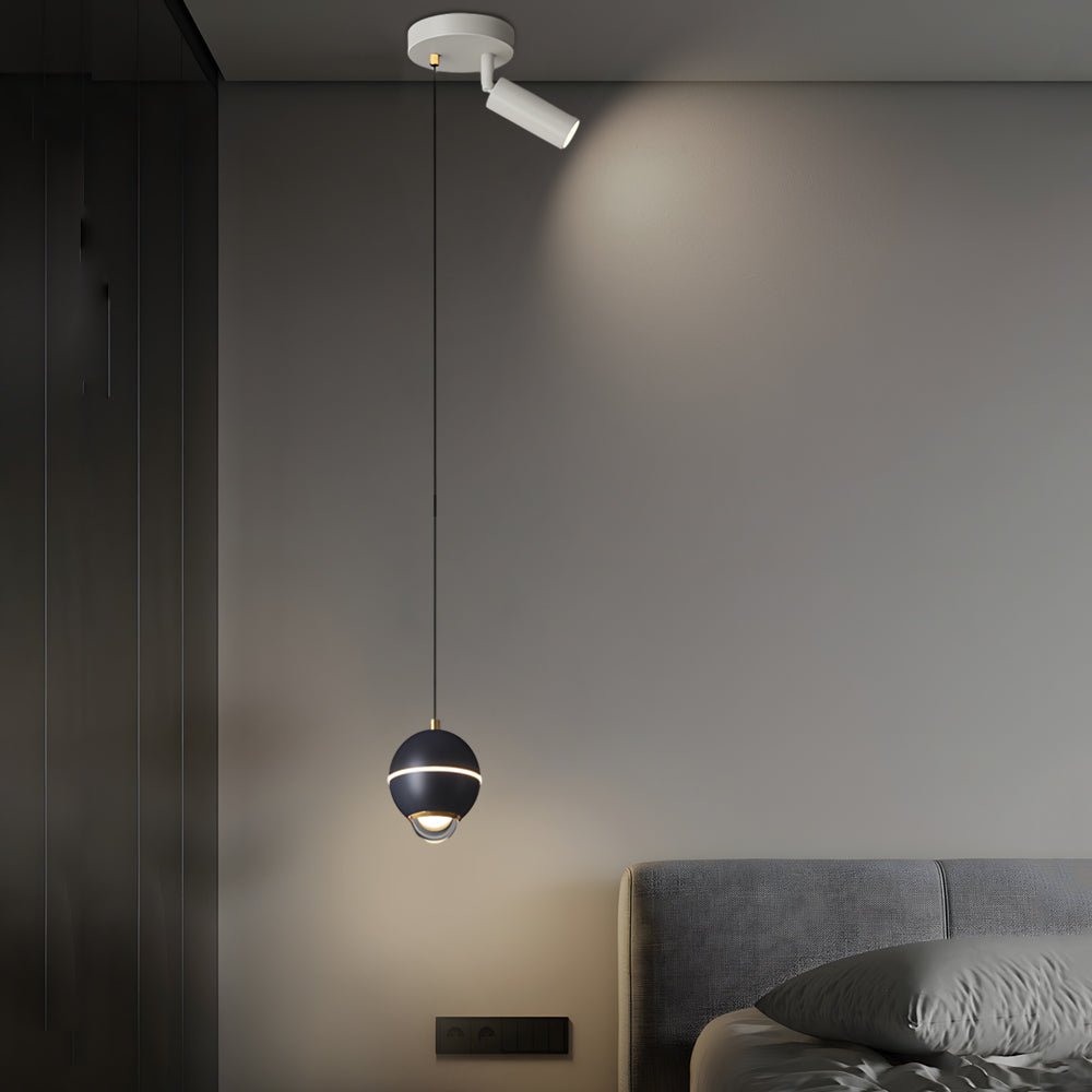 Modern Metal Ball Pendant Light with 3-Step Dimming & Adjustable Cord
