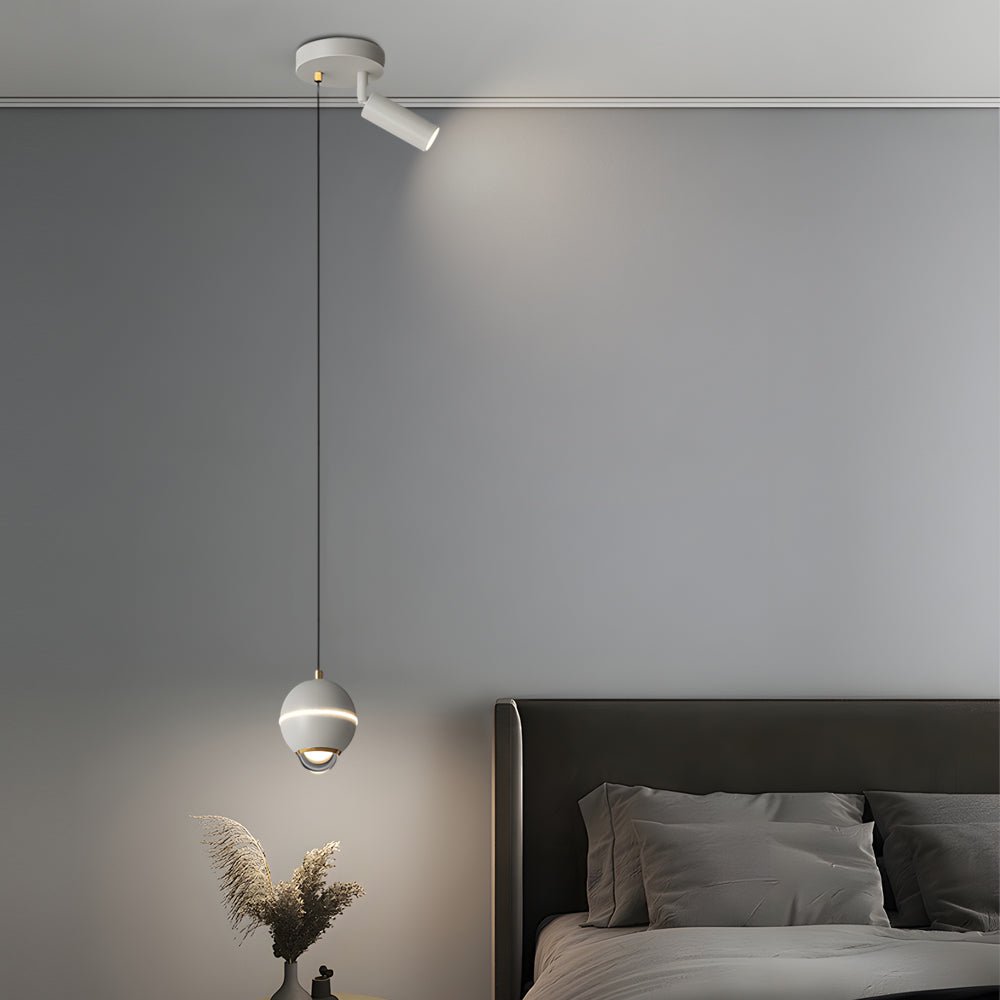 Modern Metal Ball Pendant Light with 3-Step Dimming & Adjustable Cord