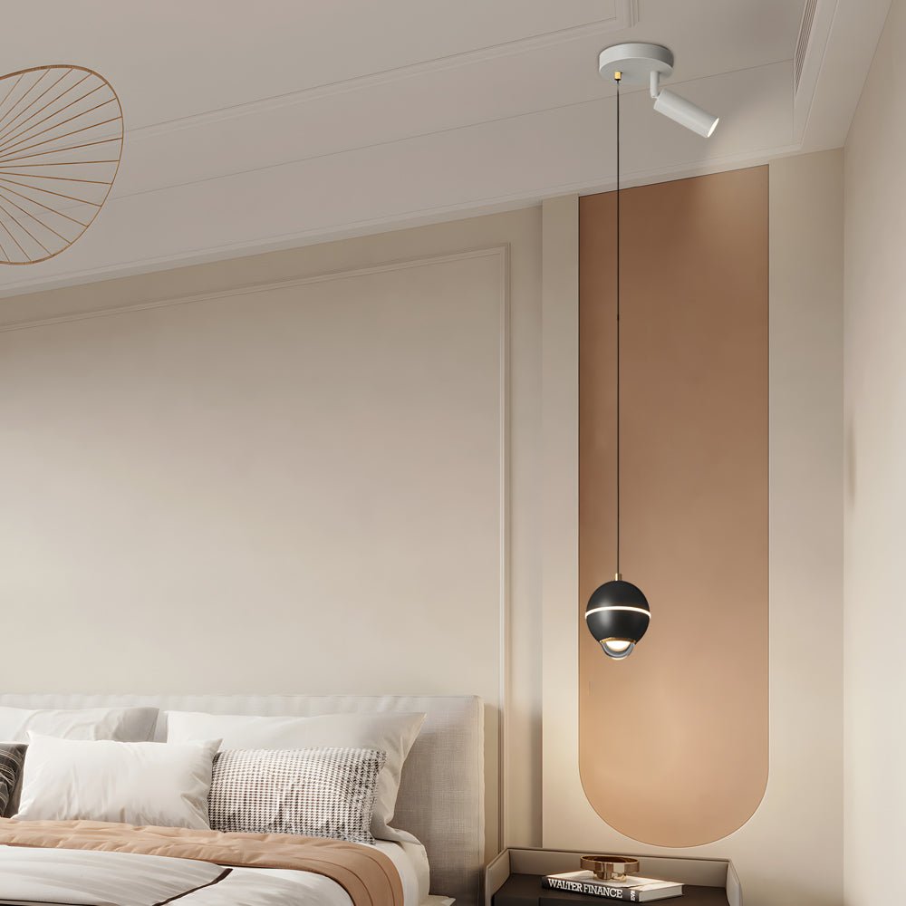 Modern Metal Ball Pendant Light with 3-Step Dimming & Adjustable Cord