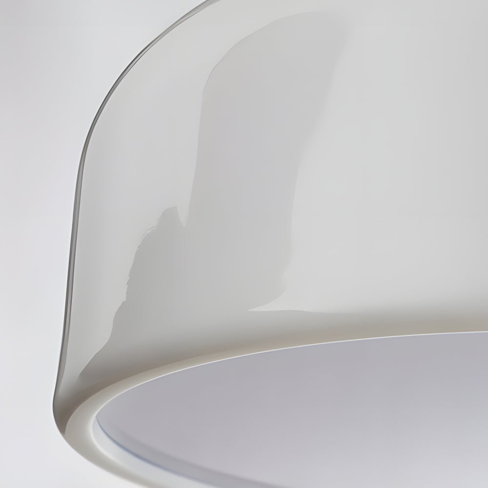 Modern Aluminum Pendant Light with Acrylic Shade in Black/White