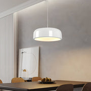 Modern Aluminum Pendant Light with Acrylic Shade in Black/White