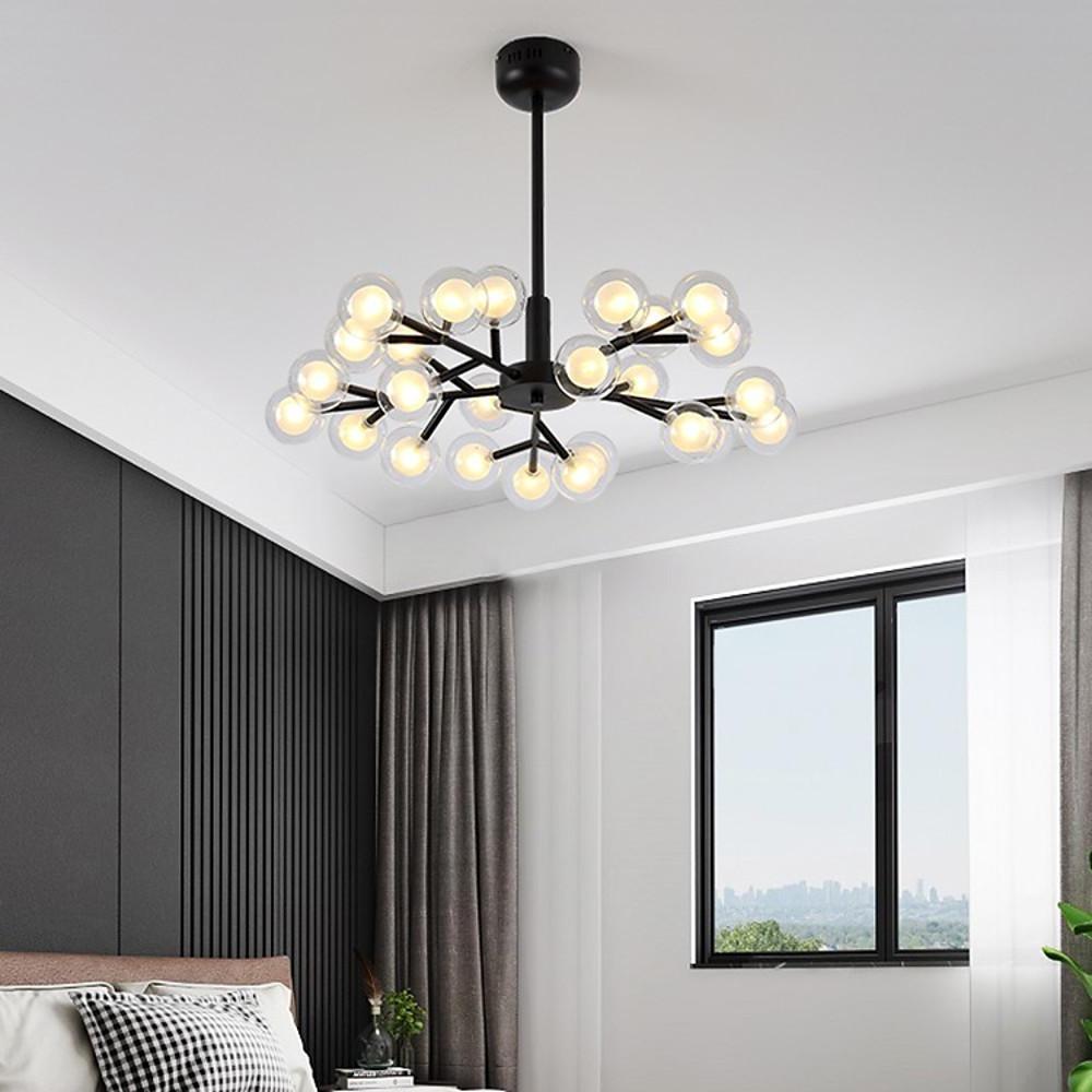 25-Light Glass Bubble Sputnik Chandelier Modern Ceiling Light