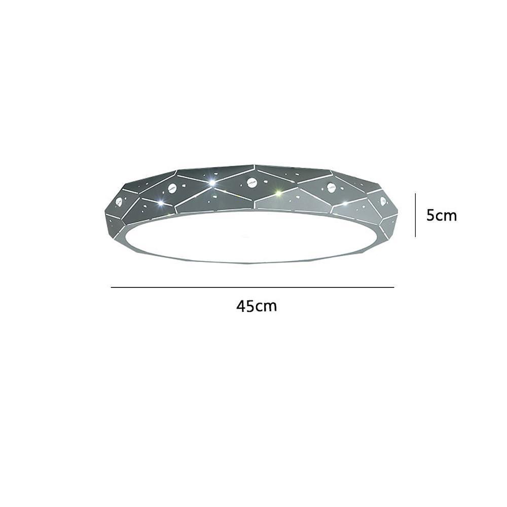 Nordic Drum Flush Mount LED Ceiling Light with Cutout Pattern