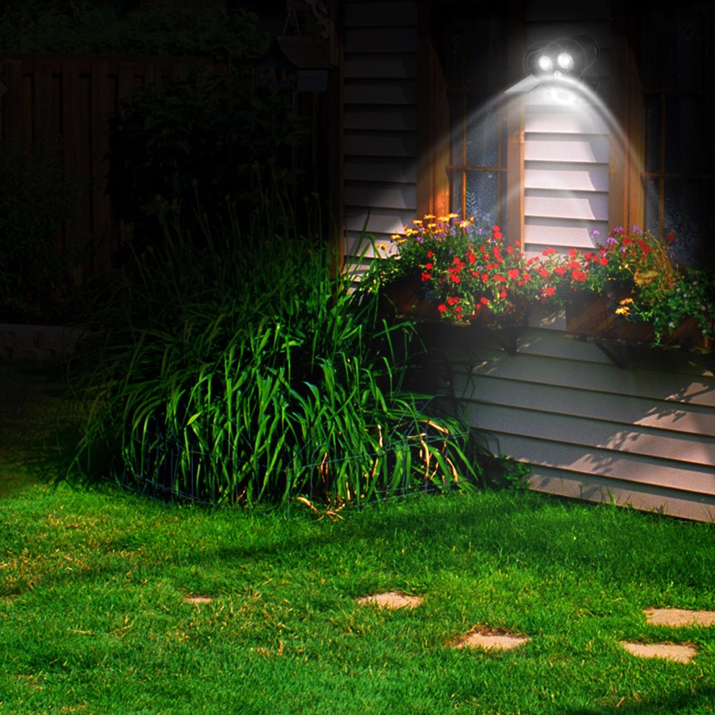 Solar LED Outdoor Wall Light with Motion Sensor & Adjustable Panel