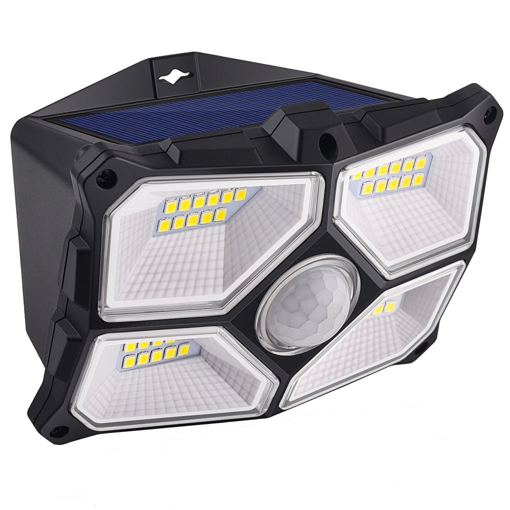 Solar Motion Sensor Outdoor Wall Light Waterproof LED Garden Lamp