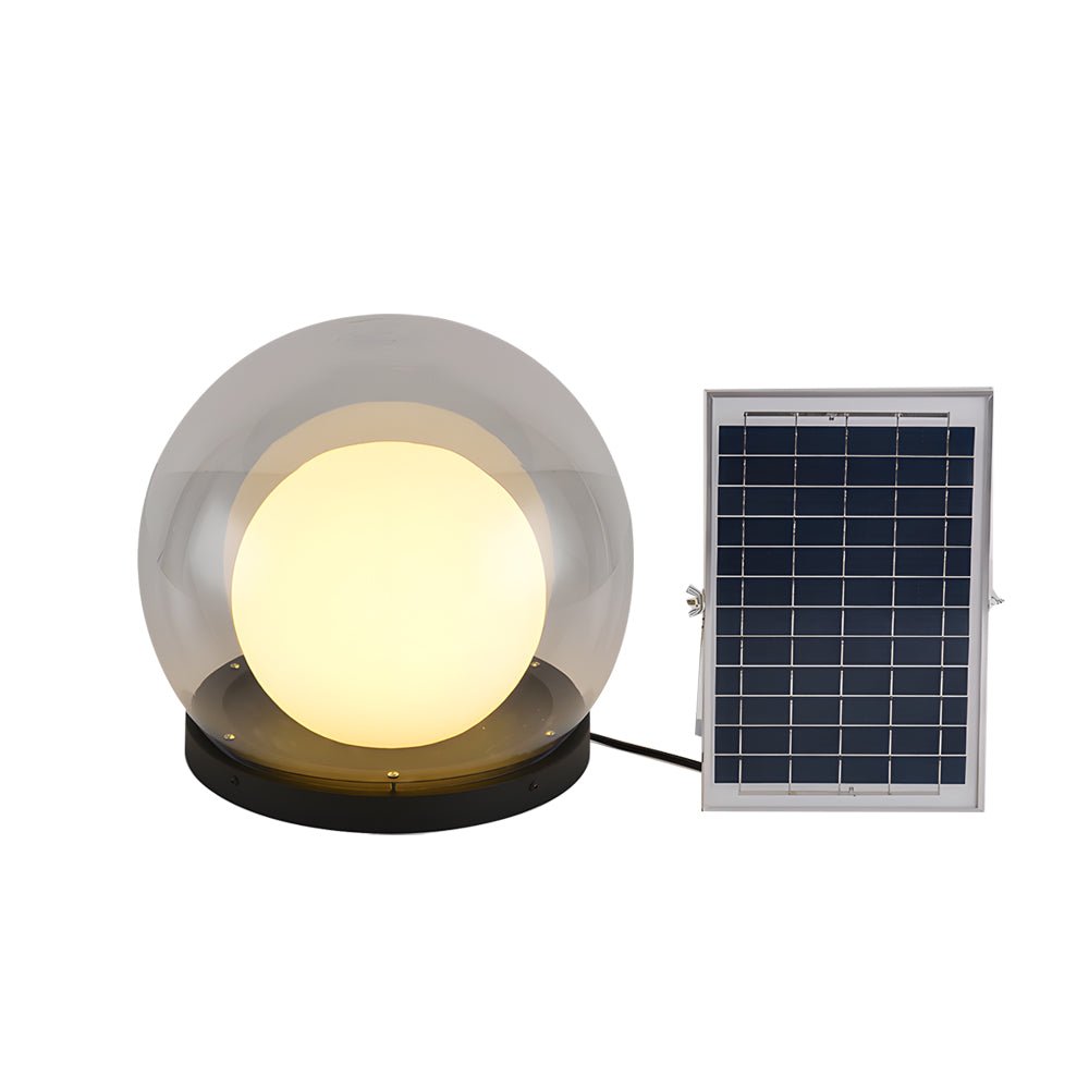 Modern Lunar Post Light Outdoor Waterproof Globe Garden Lantern