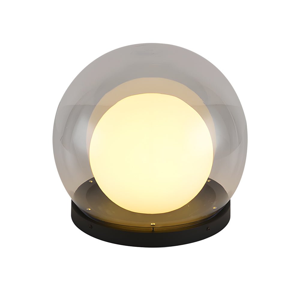 Modern Lunar Post Light Outdoor Waterproof Globe Garden Lantern