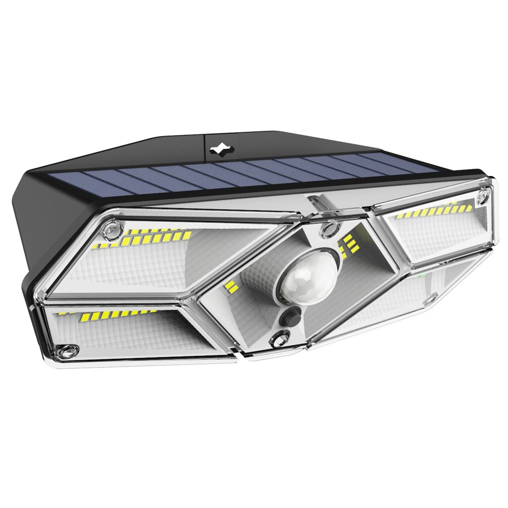Solar Motion Sensor LED Outdoor Wall Light with Waterproof Design