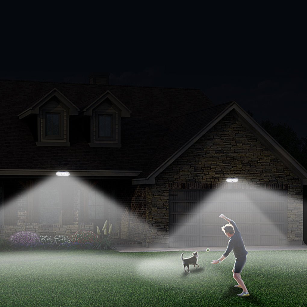 Solar Motion Sensor LED Outdoor Wall Light with Waterproof Design