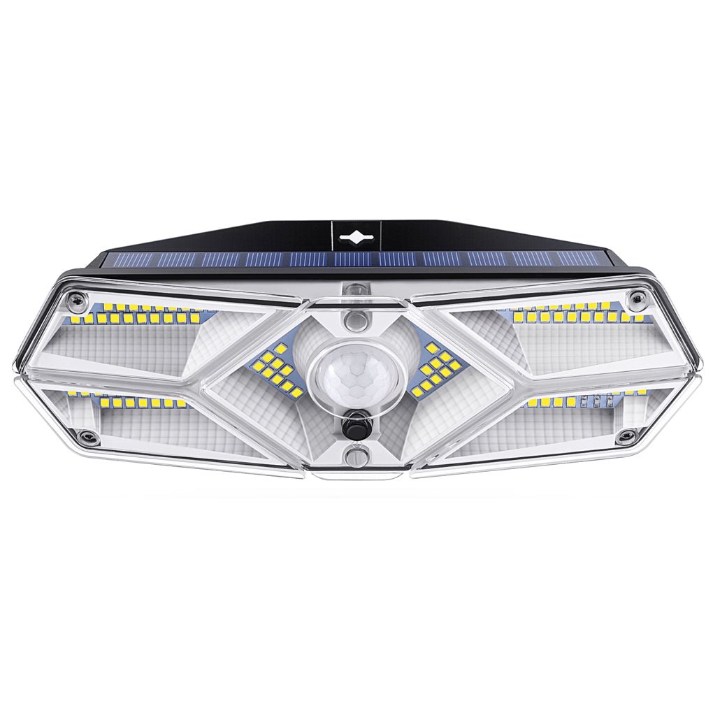 Solar Motion Sensor LED Outdoor Wall Light with Waterproof Design