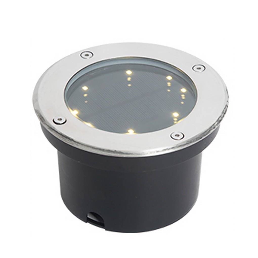 Solar LED Ground Dish Light – Waterproof Outdoor Landscape Lighting