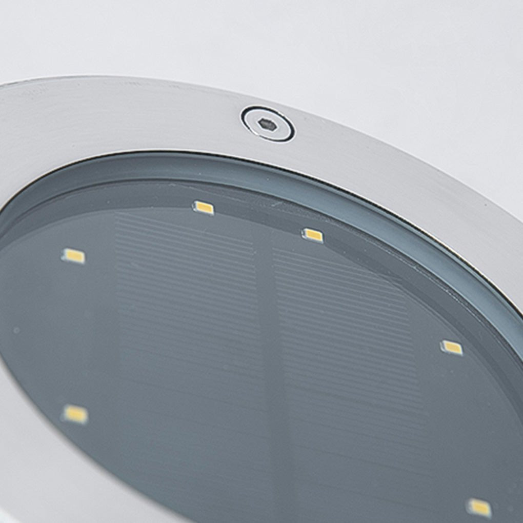 Solar LED Ground Dish Light – Waterproof Outdoor Landscape Lighting
