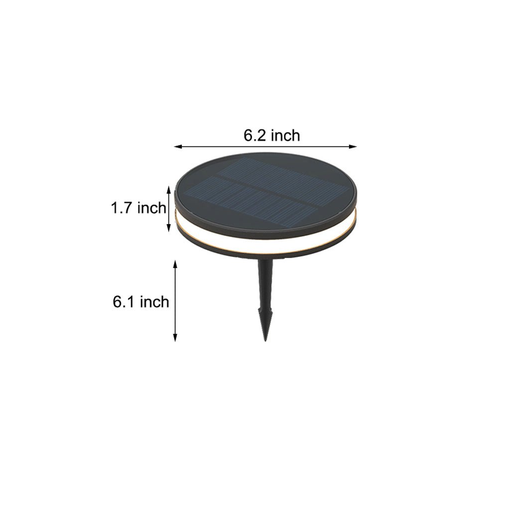 Solar LED Waterproof Ground Light - Aluminum & Glass Outdoor