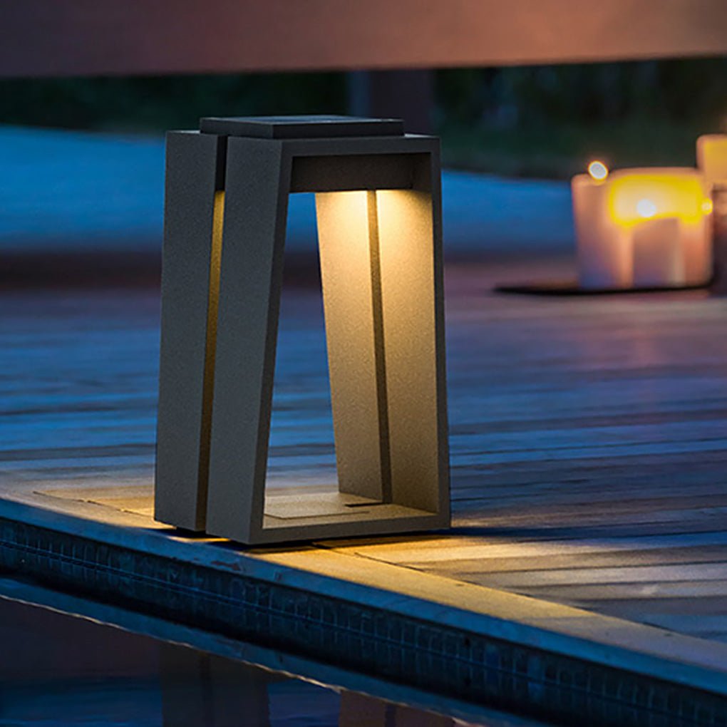 Trapezoid Solar LED Landscape Light Waterproof Outdoor Lamp