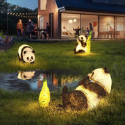 Solar Panda Garden Lamp Modern Outdoor Lawn Decor LED Lighting