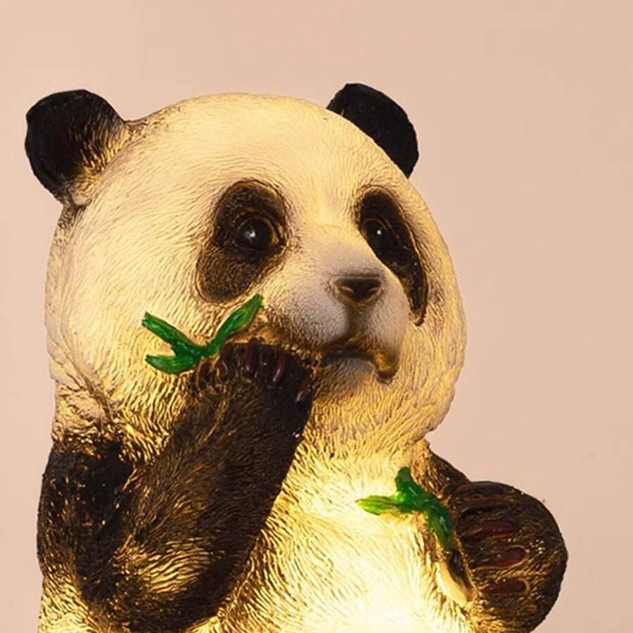 Solar Panda Garden Lamp Modern Outdoor Lawn Decor LED Lighting