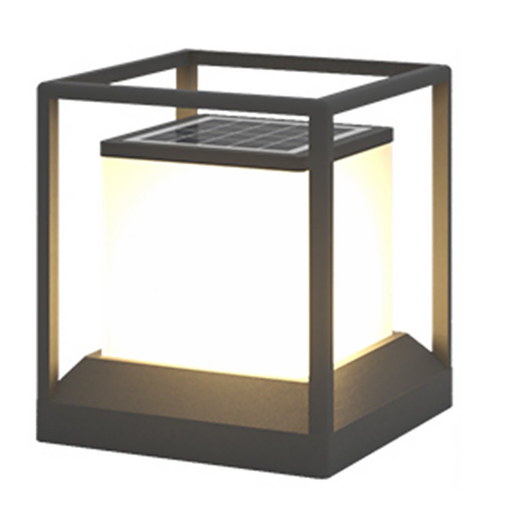 Solar LED Outdoor Post Light Waterproof Fence Landscape Lamp