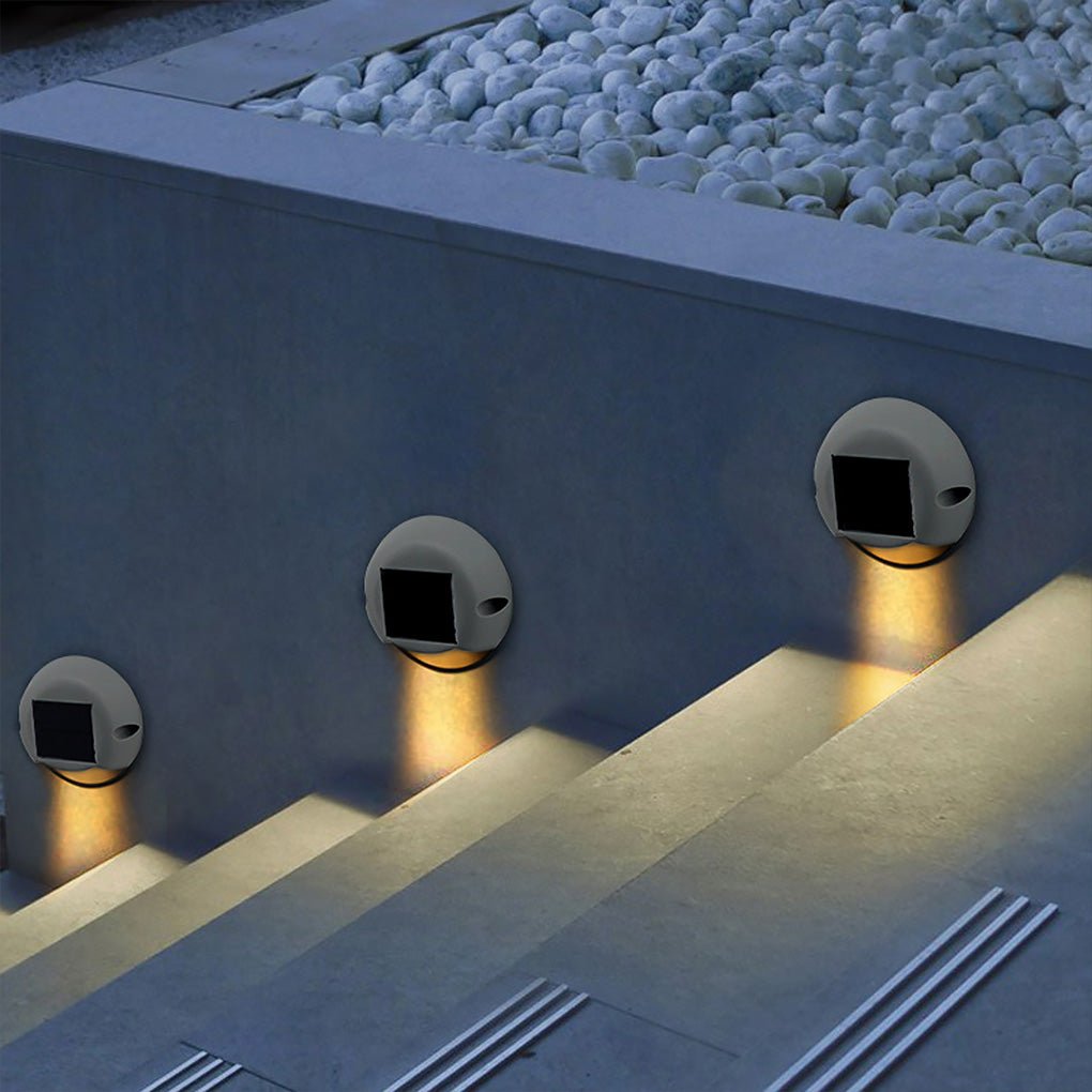 Solar LED Outdoor Step Light Waterproof Garden Wall Lamp