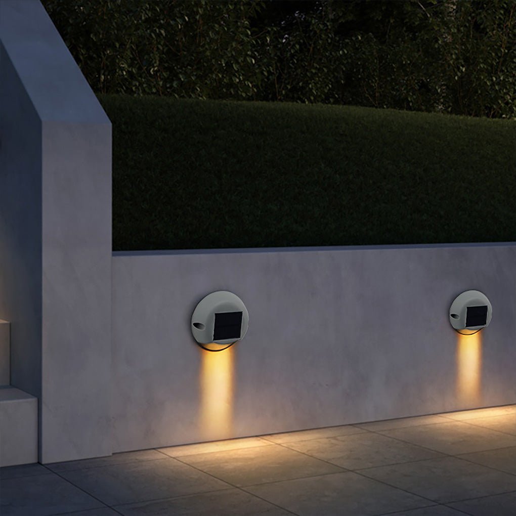 Solar LED Outdoor Step Light Waterproof Garden Wall Lamp