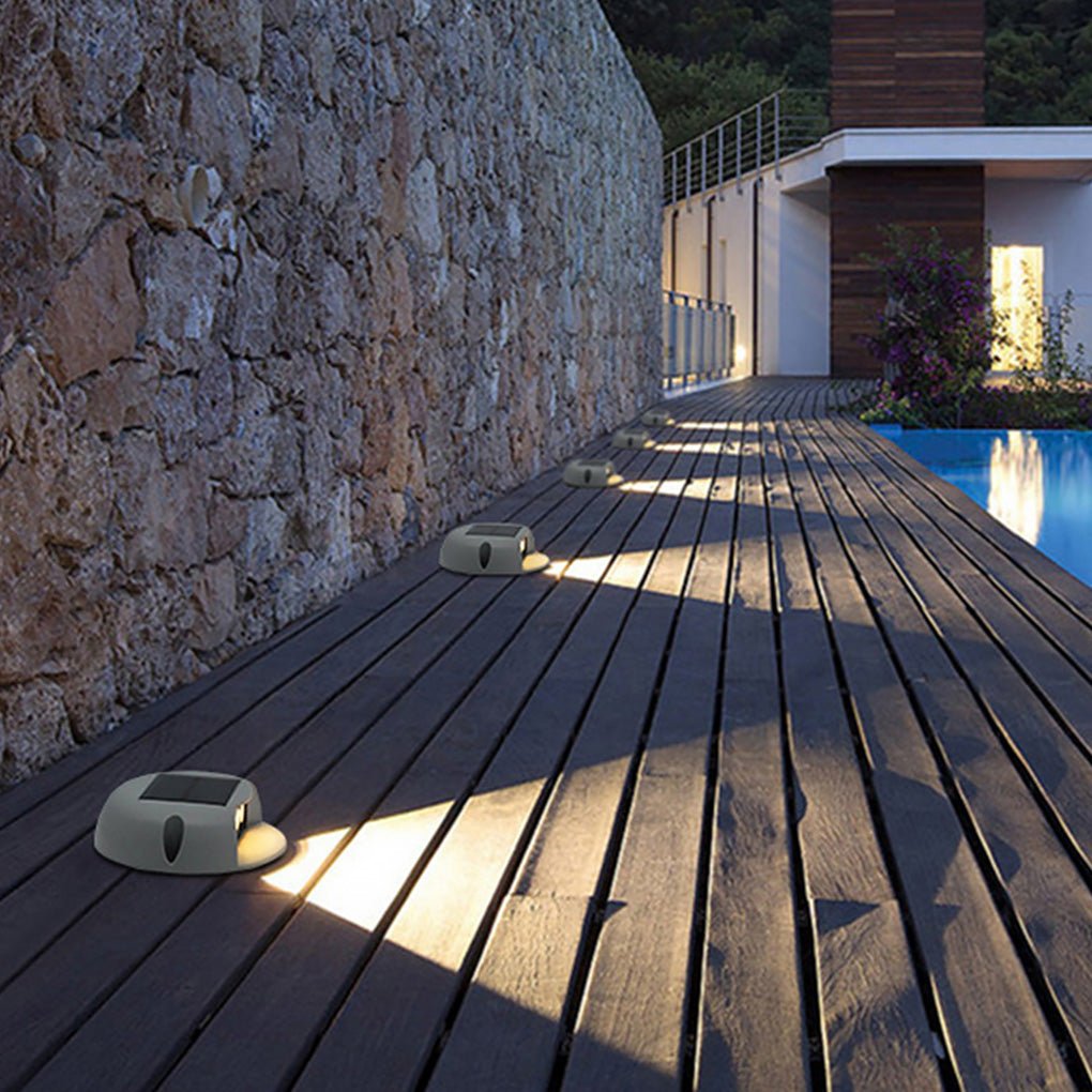 Solar LED Outdoor Step Light Waterproof Garden Wall Lamp