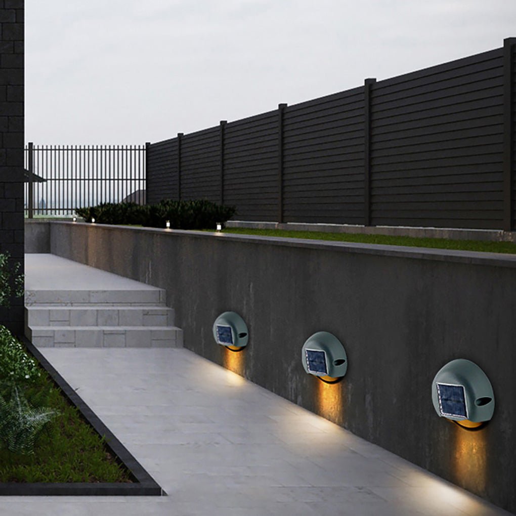 Solar LED Outdoor Step Light Waterproof Garden Wall Lamp